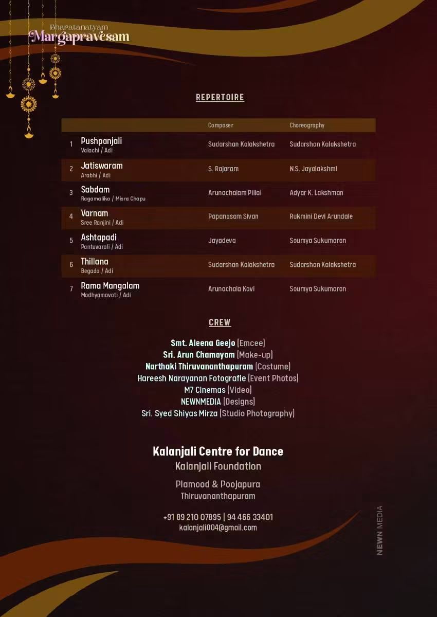 Repertoire and credits